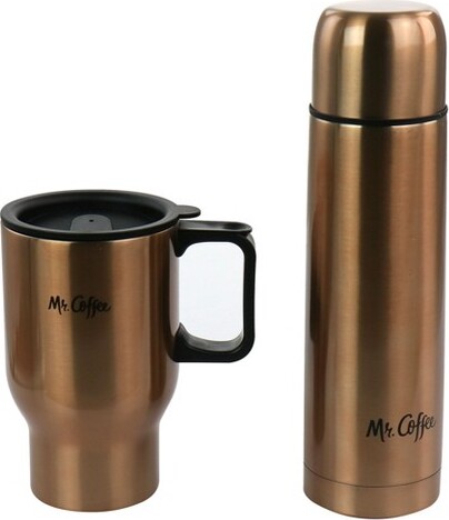 Mr. Coffee 12.5oz 3pk Stainless Steel Insulated Thermal Travel Mugs : Target