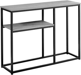 One Allium Way Accent Table, Console, Entryway, Narrow, Sofa, Living Room, Bedroom, Grey Laminate, Contemporary, Modern