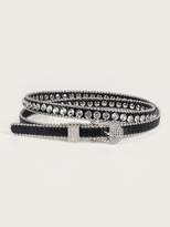 Thumbnail for your product : Shein Rhinestone Engraved Western Buckle Belt