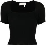 Thumbnail for your product : REMAIN Jocelyne ribbed-knit cropped T-shirt