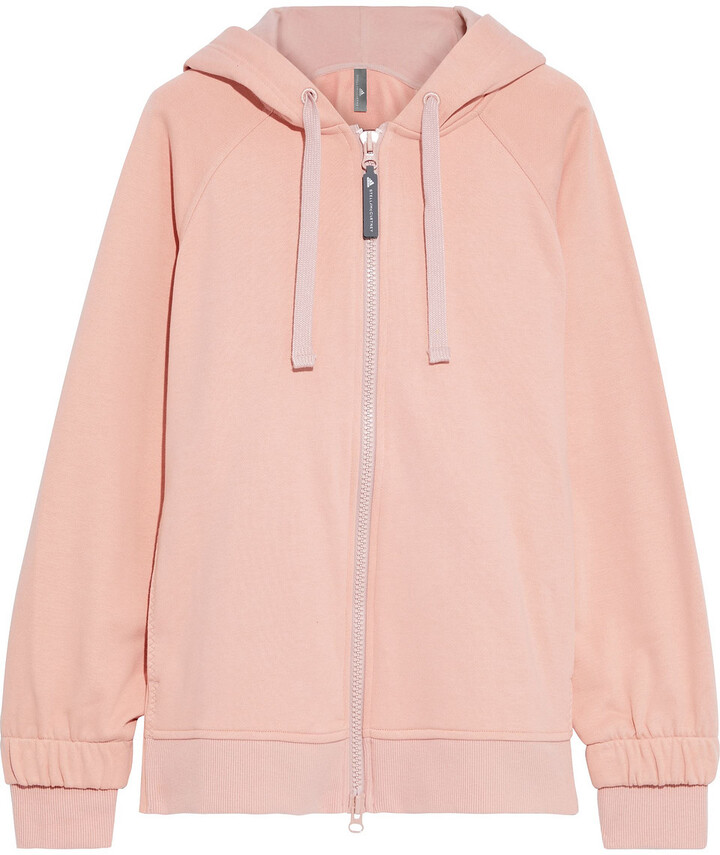 adidas by Stella McCartney Essentials Printed French Cotton-terry Hoodie -  ShopStyle Activewear Tops