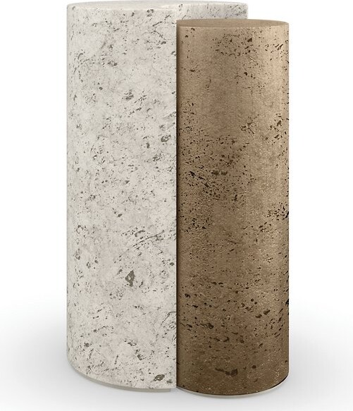 Caracole Sun and Moon Side Table, Set of 2 in Cream