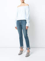 Thumbnail for your product : Paige tassel-embellished cropped jeans