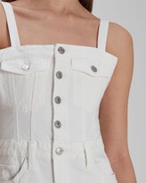 Thumbnail for your product : 7 For All Mankind Surplus Flounce Dress In White