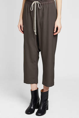 Rick Owens Cropped Harem Pants with Wool