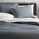 Thumbnail for your product : CB2 Set Of 2 Weekendr Blue Chambray King Shams