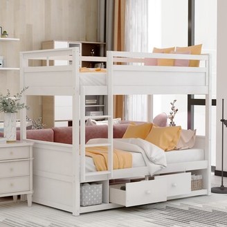Harriet Bee Whaley Bunk Bed with 2 Drawers - ShopStyle Home & Living