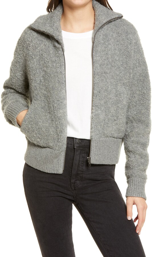 bomber sweater jacket madewell