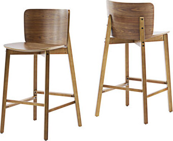 George Oliver Wood Barstool Side Chair Set Of 2