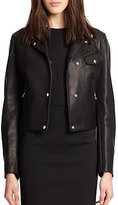 Thumbnail for your product : Alexander Wang Leather Classic Fit Moto Jacket