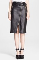 Thumbnail for your product : Jason Wu Zip Detail Leather Skirt