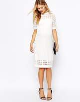 Thumbnail for your product : ASOS Maternity Cage Insert Bodycon Dress