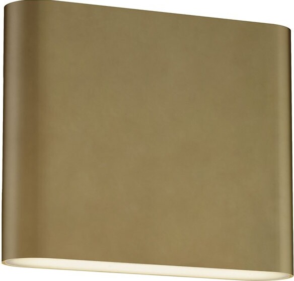 ET2 Lighting Spartan LED Wall Sconce in Brass, Size: 6 "