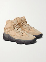 Thumbnail for your product : adidas Yeezy 500 Suede, Leather And Neoprene High-Top Sneakers