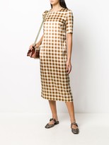 Thumbnail for your product : Ganni Gingham Check Shift Dress