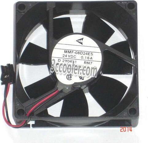 OEM Industries Original Melco 8CM 80*25mm MMF-08D24ES RN7 24V 0.16A 2 Wires 2 Pins Inverter Fan for YASKAWA PLC ABB