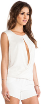 Thumbnail for your product : Halston Rolled Hem Top