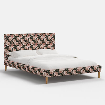 Skyline Furniture Avery Platform Bed In Bloomsbury Rose Md Dusty Pink