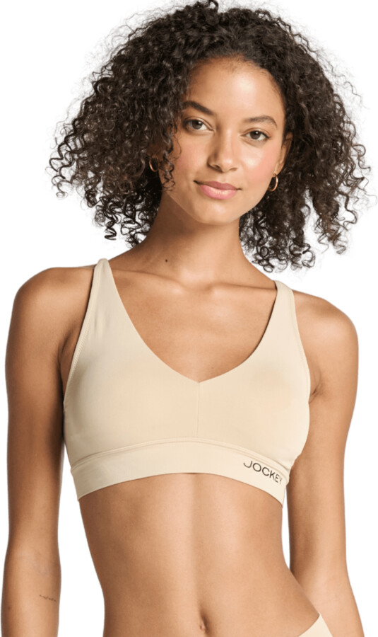 Jockey Essentials Jockey® Essentials Women’s Soft Touch Seamfree® Plunge Bralette, Wirefree Bra, Sizes S-3XL