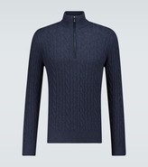 Thumbnail for your product : Loro Piana Mezzocollo Treccia cashmere sweater