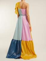 Thumbnail for your product : Peter Pilotto Tiered Ruffled Silk Blend Organza Gown - Womens - Multi