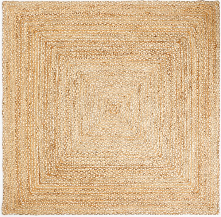John Lewis ANYDAY Skye Jute Border Square Rug ShopStyle
