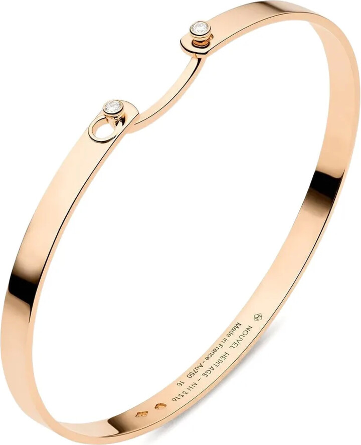 Nouvel Heritage 18K rose gold Monday Morning Mood diamond bangle