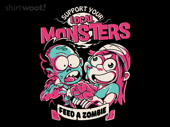 Woot Support Your Local Zombie T Shirt