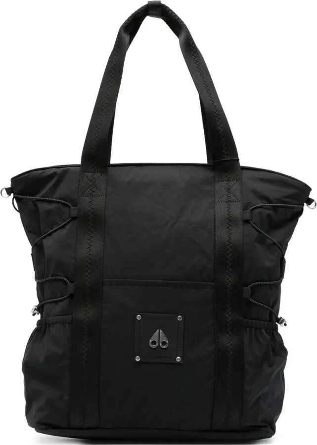 Moose Knuckles Parachute logo plaque tote bag