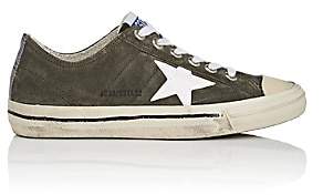 Golden Goose Women's V-Star 2 Suede Sneakers-Military Green