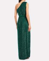 Thumbnail for your product : retrofete Vivien One-Shoulder Sequin Gown