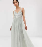 Thumbnail for your product : Needle & Thread sequin maxi dress in mint green