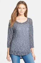Thumbnail for your product : Olivia Moon Open Stitch Tunic Sweater
