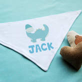 Thumbnail for your product : Cows & Kisses Personalised Dinosaur Dribble Bib