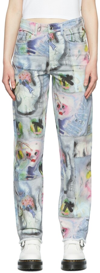 Marc Jacobs Heaven Multicolor Punk Playground Star Jeans - ShopStyle