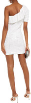 Thumbnail for your product : IRO One-shoulder Ruffled Sequined Tulle Mini Dress