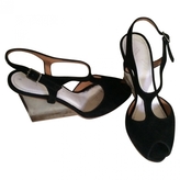 Thumbnail for your product : Maison Margiela Black Suede Sandals