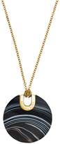 Thumbnail for your product : Michael Kors Gold-Tone Black Agate Pendant Necklace