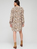 Thumbnail for your product : Very Ruffle Shoulder Tunic Dress - Animal