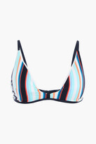 Thumbnail for your product : Jets Retrospect Striped Triangle Bikini Top