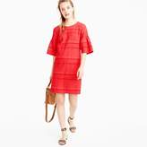 Thumbnail for your product : J.Crew Tall flutter-sleeve shift dress in eyelet