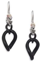 Thumbnail for your product : John Hardy Naga Black Sapphire, Ruby & Sterling Silver Dragon Link Drop Earrings