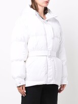 Thumbnail for your product : Ienki Ienki Belted Down-Padded Hooded Coat