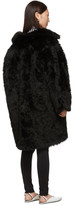 Thumbnail for your product : Balenciaga Black Faux-Fur Swing Coat