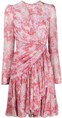 Giambattista Valli Floral-Print Draped Dress