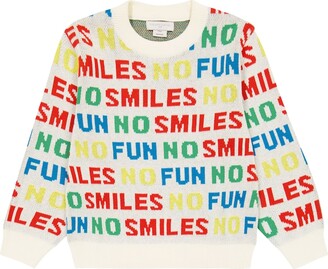 Stella McCartney Kids Jacquard cotton-blend sweater