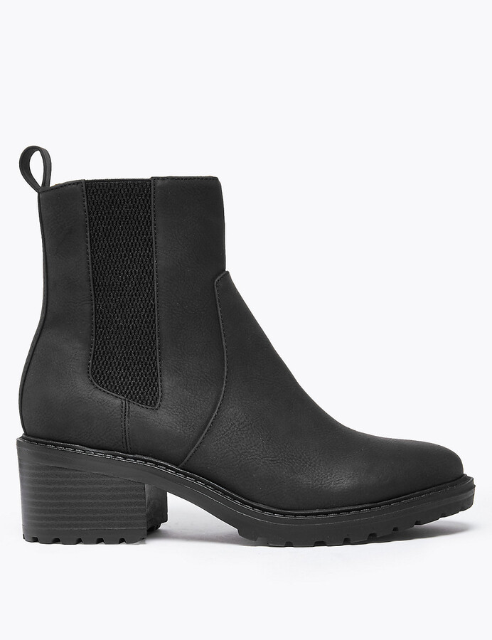 vegan platform chelsea boots