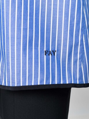 Fay Stripe-Print Short-Sleeved Shirt