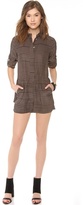 Thumbnail for your product : Halston Long Sleeve Button Down Romper