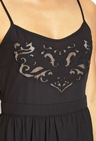 Thumbnail for your product : LOVE21 LOVE 21 Embroidered Woven Cami Dress